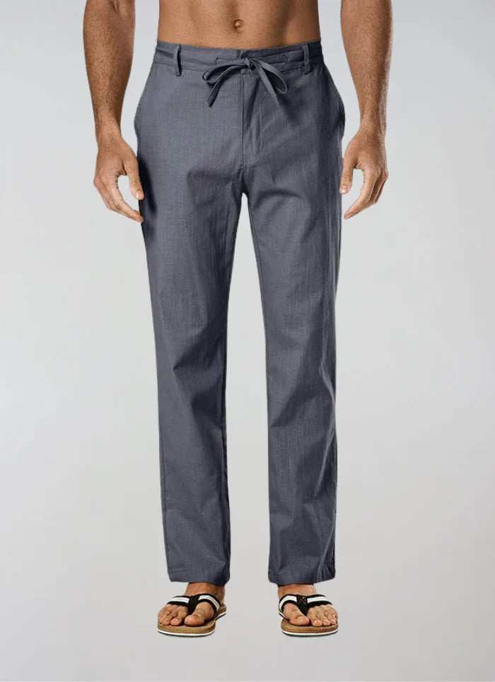 Linen Trousers With Drawstring